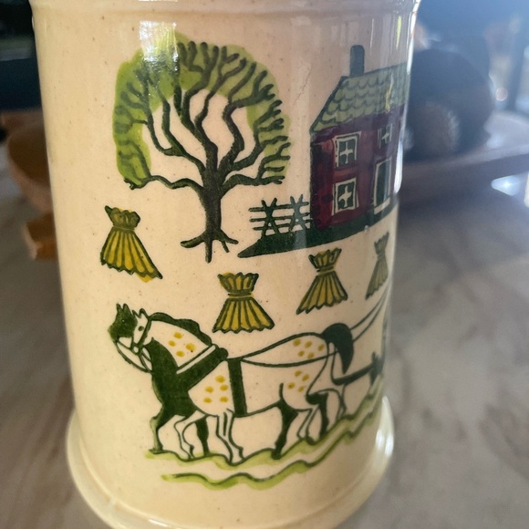 VTG POTTERY POPPY TRAIL BY METLOX PROVINCIAL GRAND COFFEE/TEA MUG/BEER STEIN - Picture 4 of 10